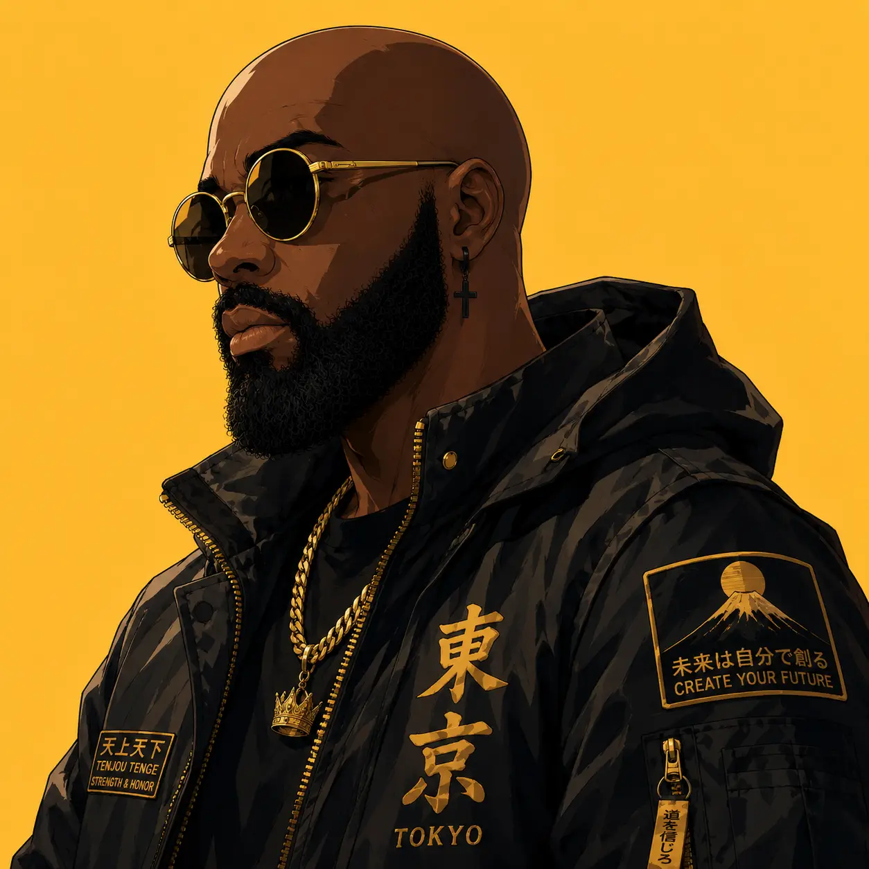 Leon Baisden, Creative Technologist at BreakTheWorld — illustrated portrait